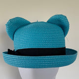 Hat with Cat Ears - Straw