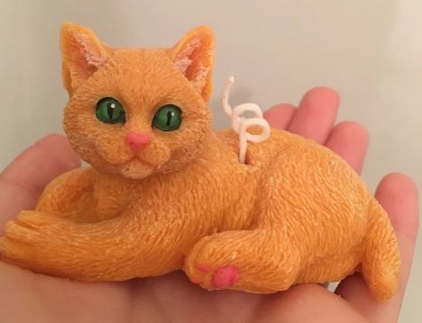 Cat Candles - hand made
