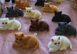 Cat Candles - hand made